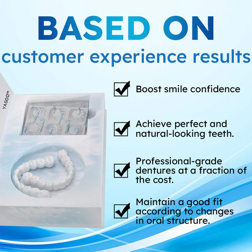 Official Store | YAGOO™ Moldable Dentures🧑🏽⚕️Obtain American Dental Association (ADA) Certification ✅