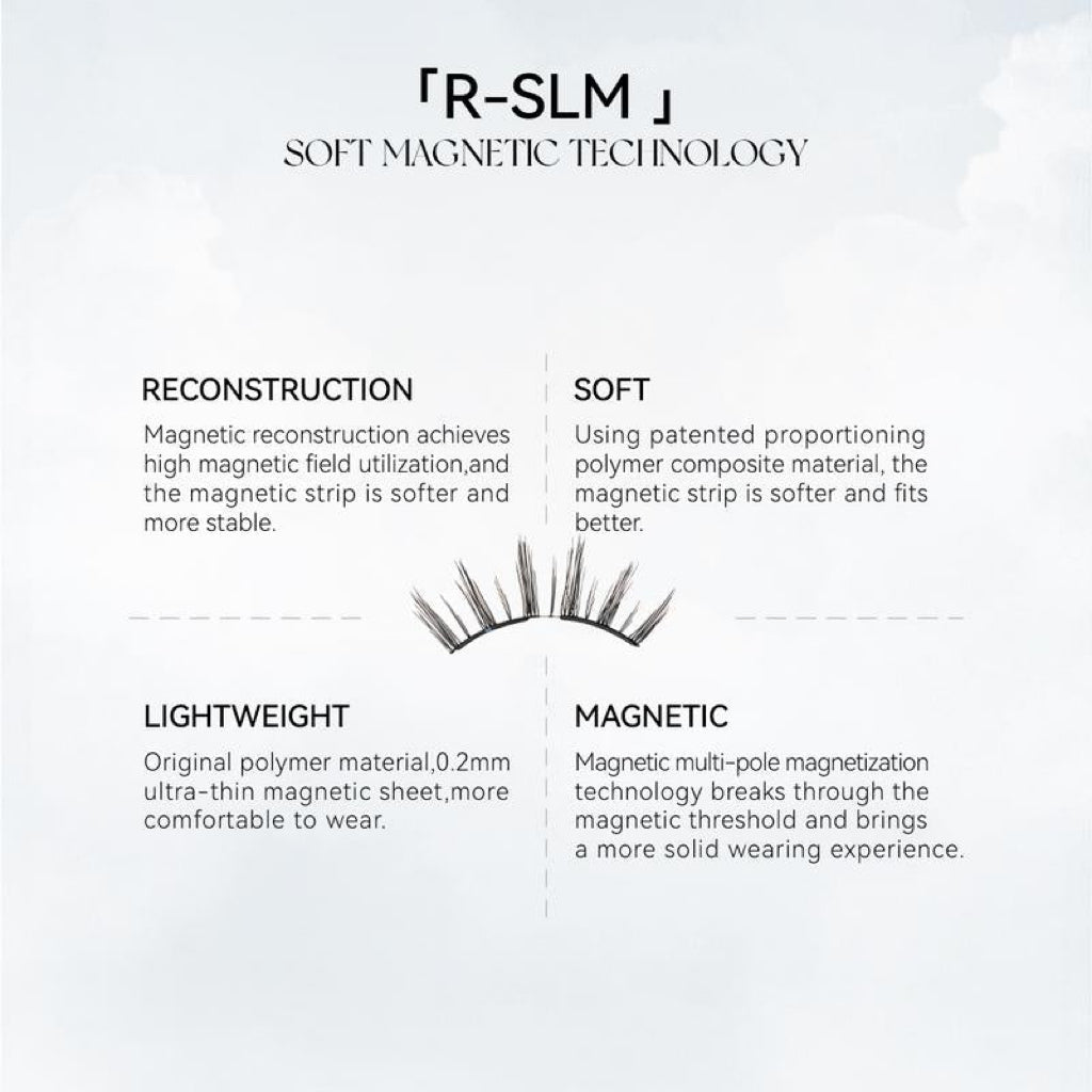 Clinclii™ Soft Magnetic Eyelashes All-in-One Box