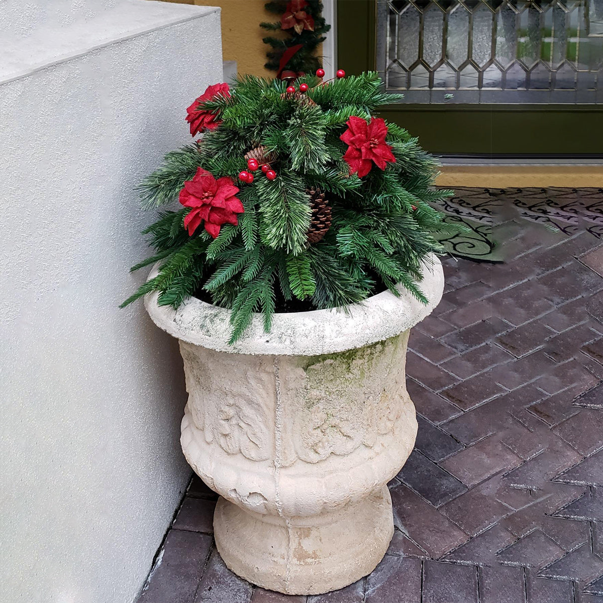 Final Hours 🎄 60% Off Pre-lit Christmas Tree Urn Filler ✨