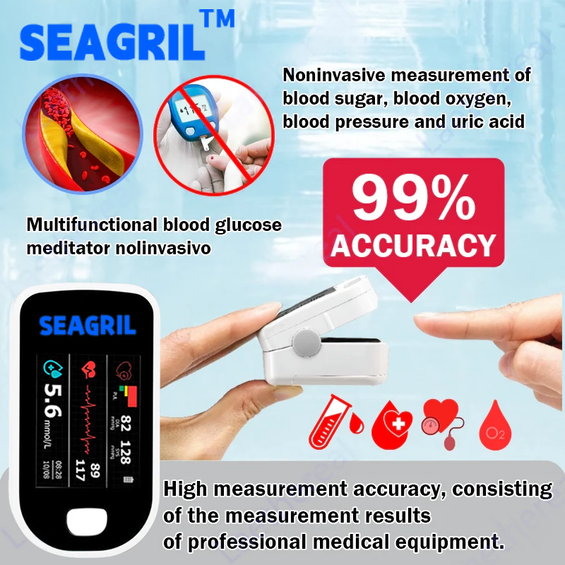 SEAGRIL™ Advanced Non-Invasive GlucoseMonitor-99.9% Accuracy + Exclusive Gift ✅TGA Approved