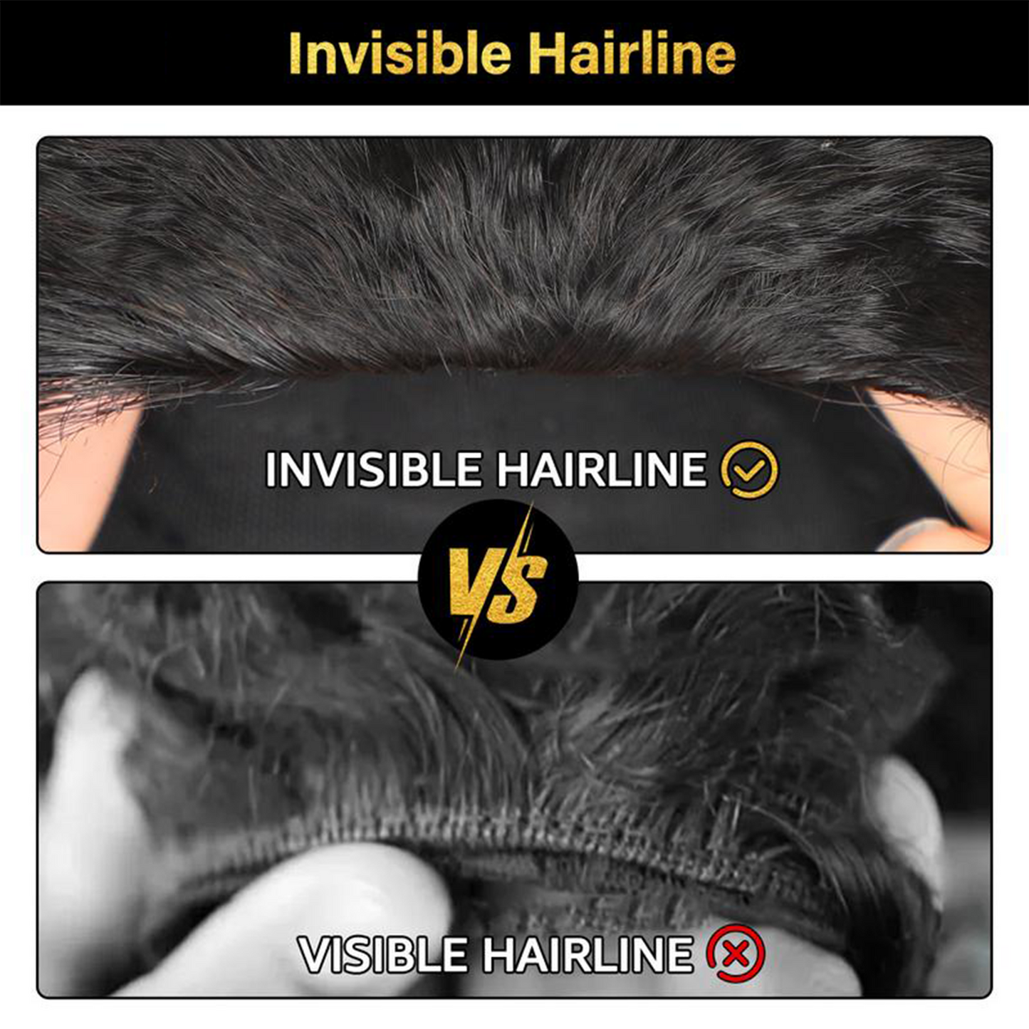 Afro Curly Half Wig – Thick 180%-250% Density, Natural Hairline, Beginner Friendly