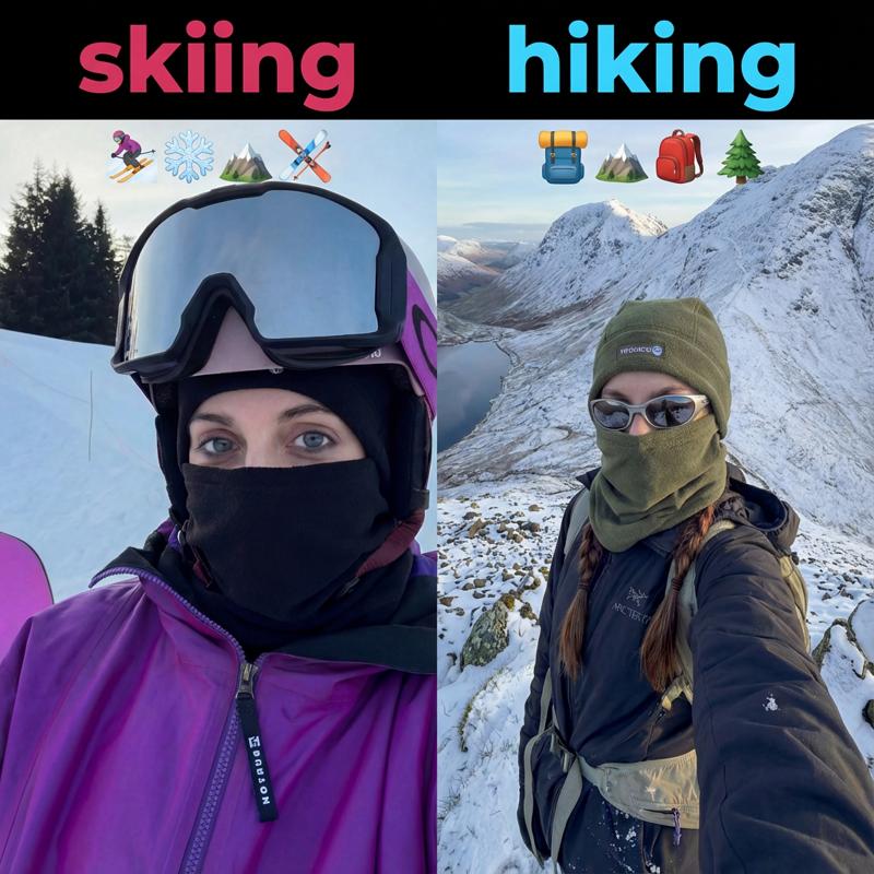 ❄️ Polar Fleece Balaclava for Skiing, Cycling & Outdoor Work