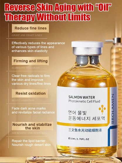 🔥 Salmon Water Light Essence – Youthful Glow in Weeks