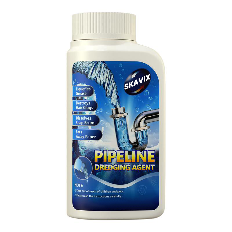 SKAVIX Powerful Pipe Dredging Agent for Kitchen and Toilet Pipelines - Dissolves 200+ Blockages and Kills 99% of Bacteria