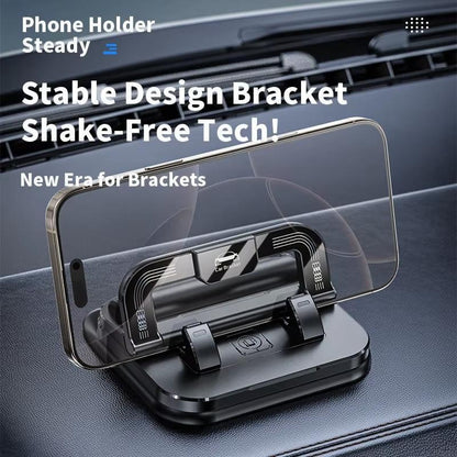 Car Phone Mount with Strong Suction Cup – 360 ° Rotation, Adjustable Viewing Angles, Anti-Slip Holder for All Phones.